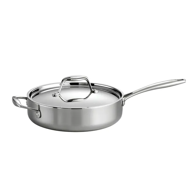 tramontina-signature-3-quart-tri-ply-clad-stainless-steel-covered-deep-saute-pan image 1