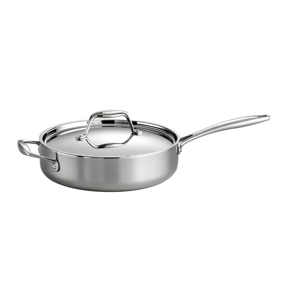 tramontina-signature-3-quart-tri-ply-clad-stainless-steel-covered-deep-saute-pan image 1