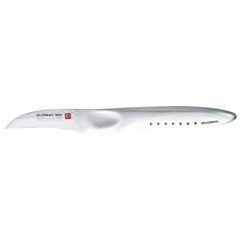 global-sai-s04-2-5-inch-peeler-knife-cordova-18-hammered-stainless-steel image 1