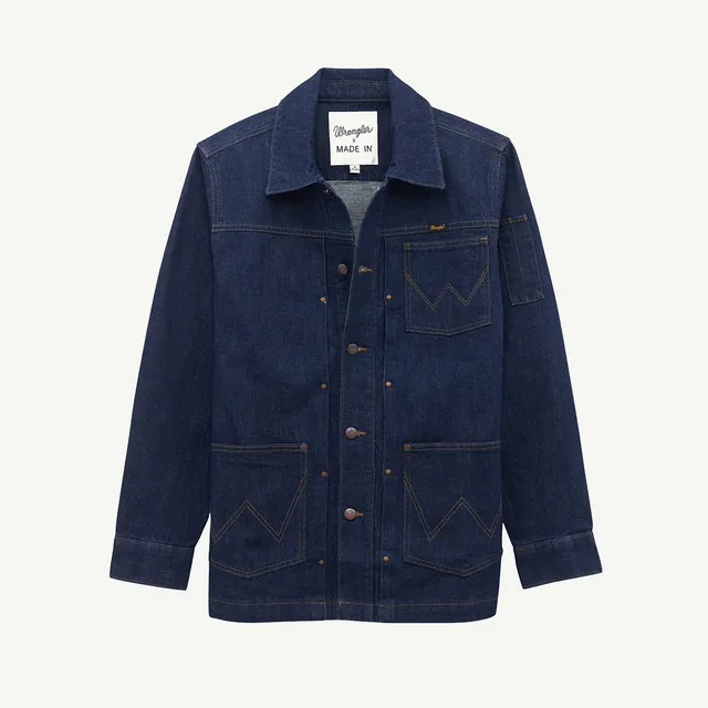 wrangler-x-made-in-chef-chore-coat-durable-denim-kitchen-work-jacket-for-chefs-a image 1