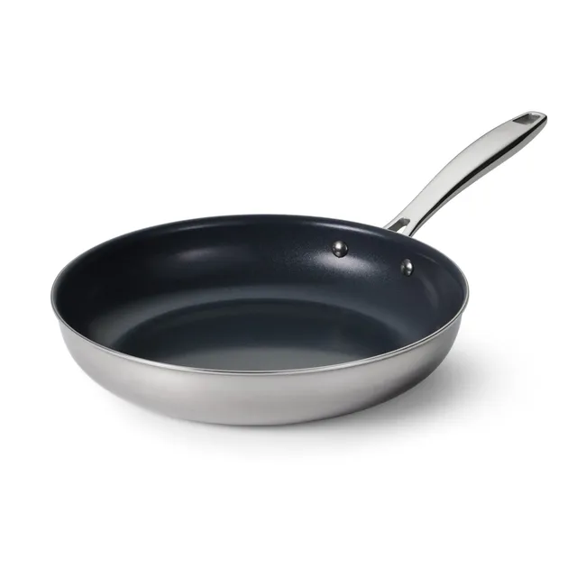 tramontina-tri-ply-clad-stainless-steel-ceramic-nonstick-fry-pan image 1