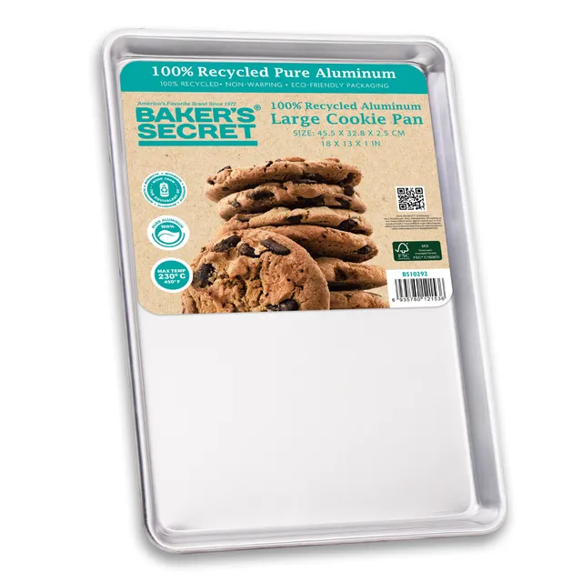 baker-s-secret-commercial-grade-pure-aluminum-cookie-sheet-16-5-x-11-7-0-8mm-nev image 1