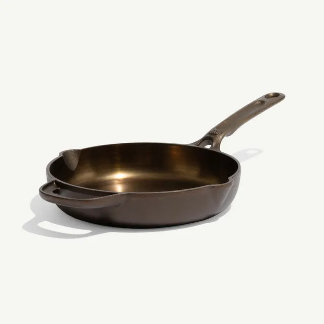 made-in-8-inch-seasoned-cast-iron-skillet-chef-spec-lifetime-guaranteed image 1
