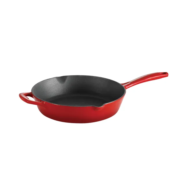 tramontina-bestow-10-inch-enameled-cast-iron-skillet-gradated-red-no-seasoning-r image 1