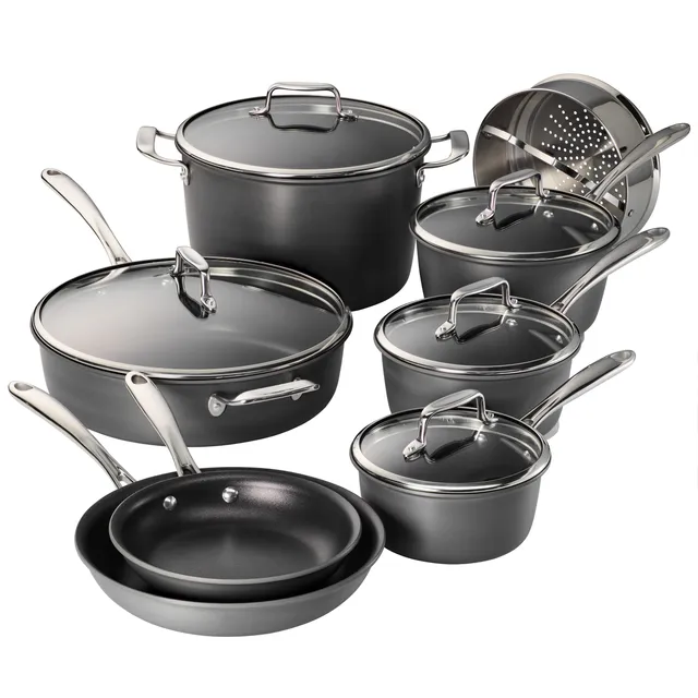 tramontina-gourmet-13-piece-hard-anodized-aluminum-nonstick-cookware-set image 1