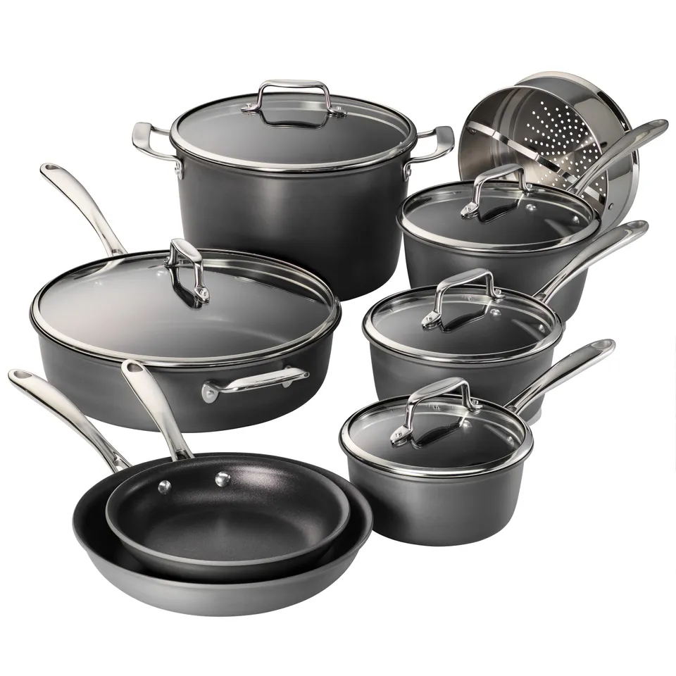 tramontina-gourmet-13-piece-hard-anodized-aluminum-nonstick-cookware-set image 1
