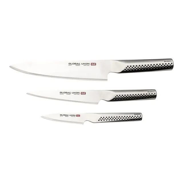global-gu-3002-ukon-3-piece-kitchen-knife-set-cromova-18-stainless-steel image 1