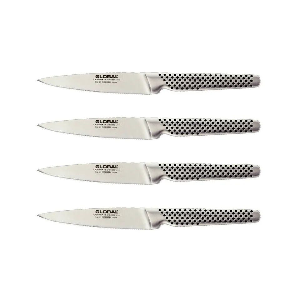 global-gsf-4023-4-piece-steak-knife-set-lightweight-japanese-stainless-steel-tab image 1