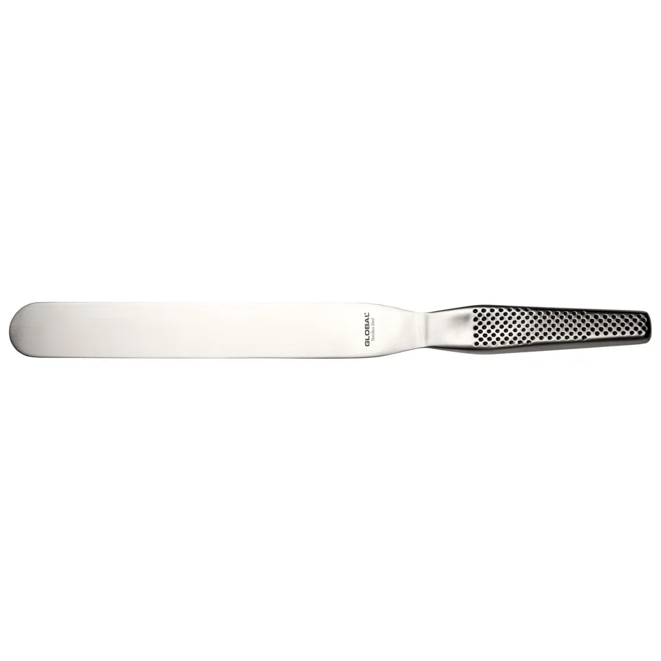 global-gs-21-10-10-inch-straight-spatula-cromova-18-stainless-steel-sand-balance image 1
