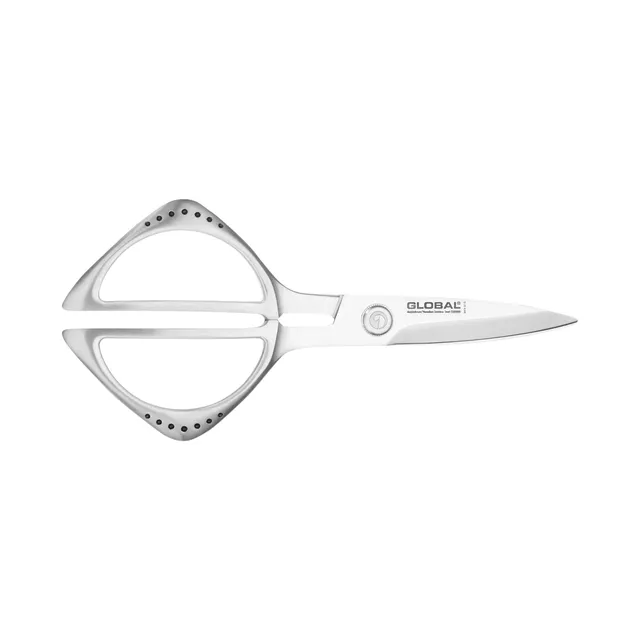 global-g-665-kitchen-cutlery-shears-8-25-one-piece-cromova-18-stainless-steel-po image 1