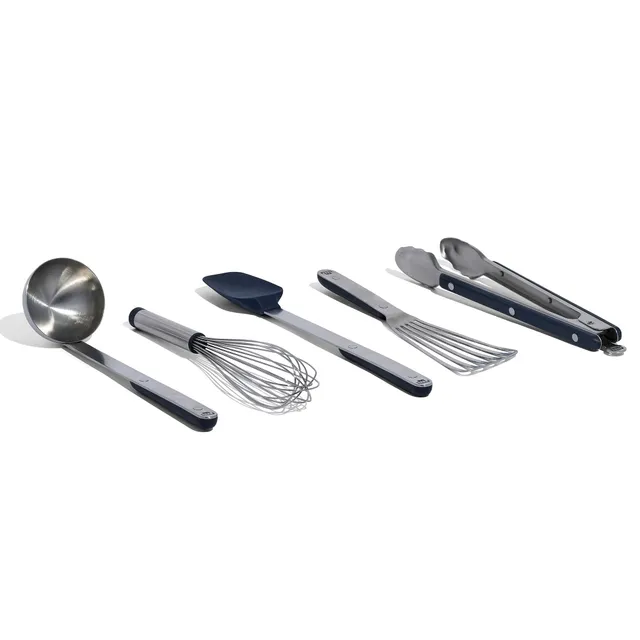 made-in-5-piece-stainless-steel-kitchen-utensil-set-ladle-tongs-whisk-spoonula-f image 1