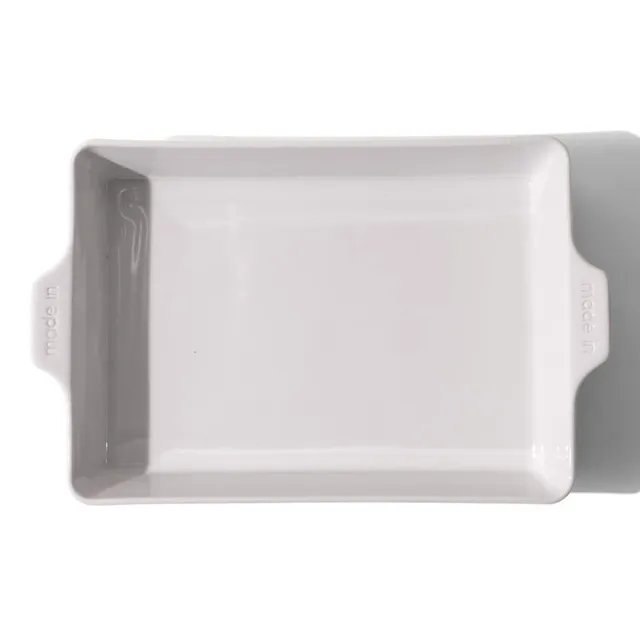 made-in-rectangular-baking-dish-white-handcrafted-french-porcelain-9x13-bakeware image 1