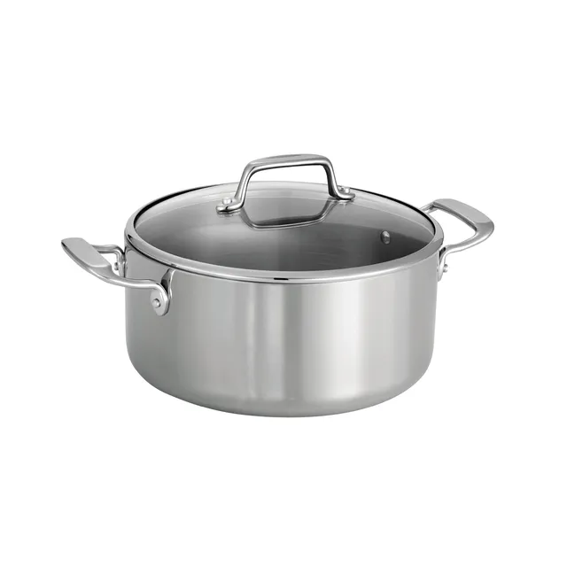 tramontina-tri-ply-clad-5-quart-stainless-steel-covered-dutch-oven-with-glass-li image 1