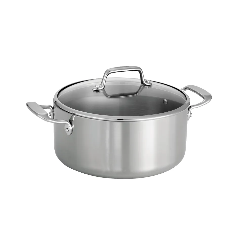 tramontina-tri-ply-clad-5-quart-stainless-steel-covered-dutch-oven-with-glass-li image 1