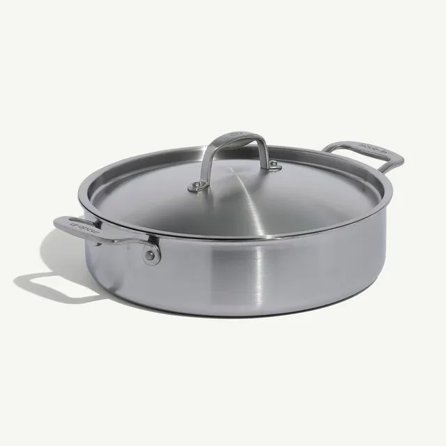 made-in-stainless-clad-rondeau-5-ply-stainless-steel-rondeau-pan-for-searing-and image 1