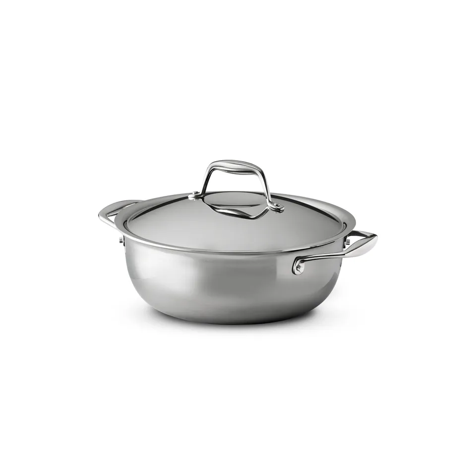 tramontina-signature-4-quart-tri-ply-clad-stainless-steel-covered-universal-pan image 1