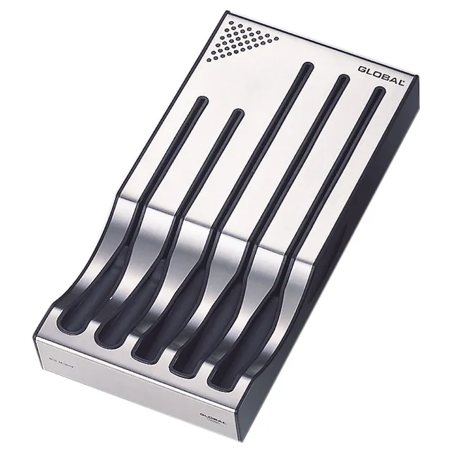 global-cutlery-g-88-555tr-5-slot-knife-tray-countertop-or-in-drawer-storage image 1