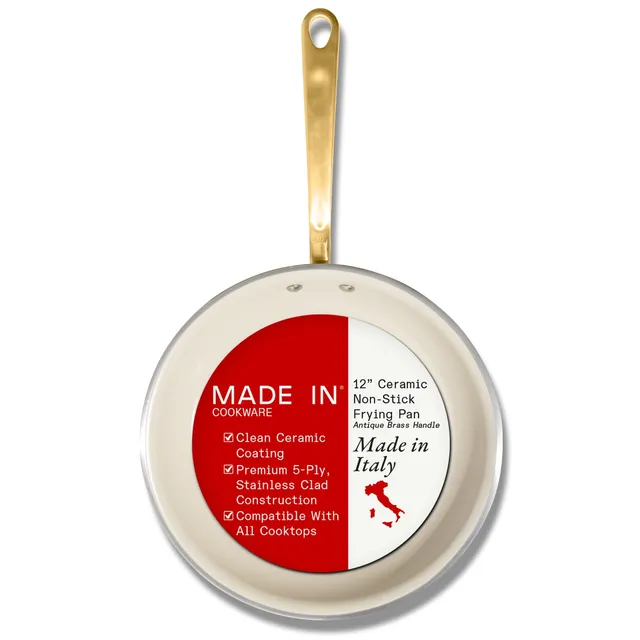 made-in-12-ceramiclad-ceramic-non-stick-frying-pan-5-ply-stainless-clad-antique- image 1