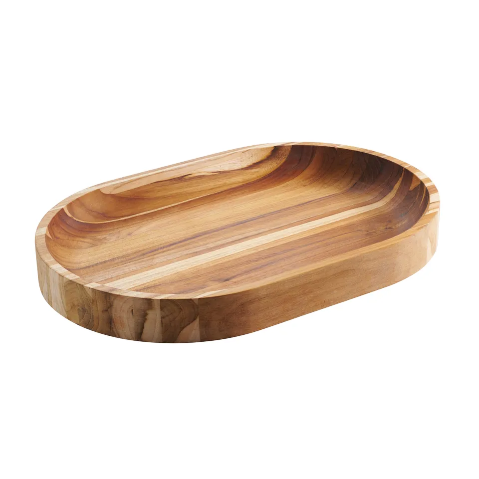 tramontina-churrasco-bbq-teak-wood-curved-serving-platter image 1