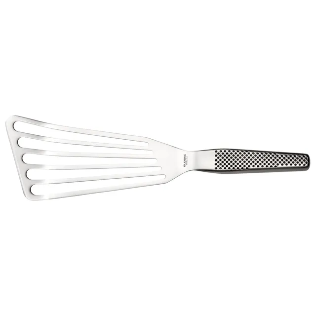 global-gs-27-fish-spatula-stainless-steel-cromova-18-kitchen-turner-with-satin-f image 1