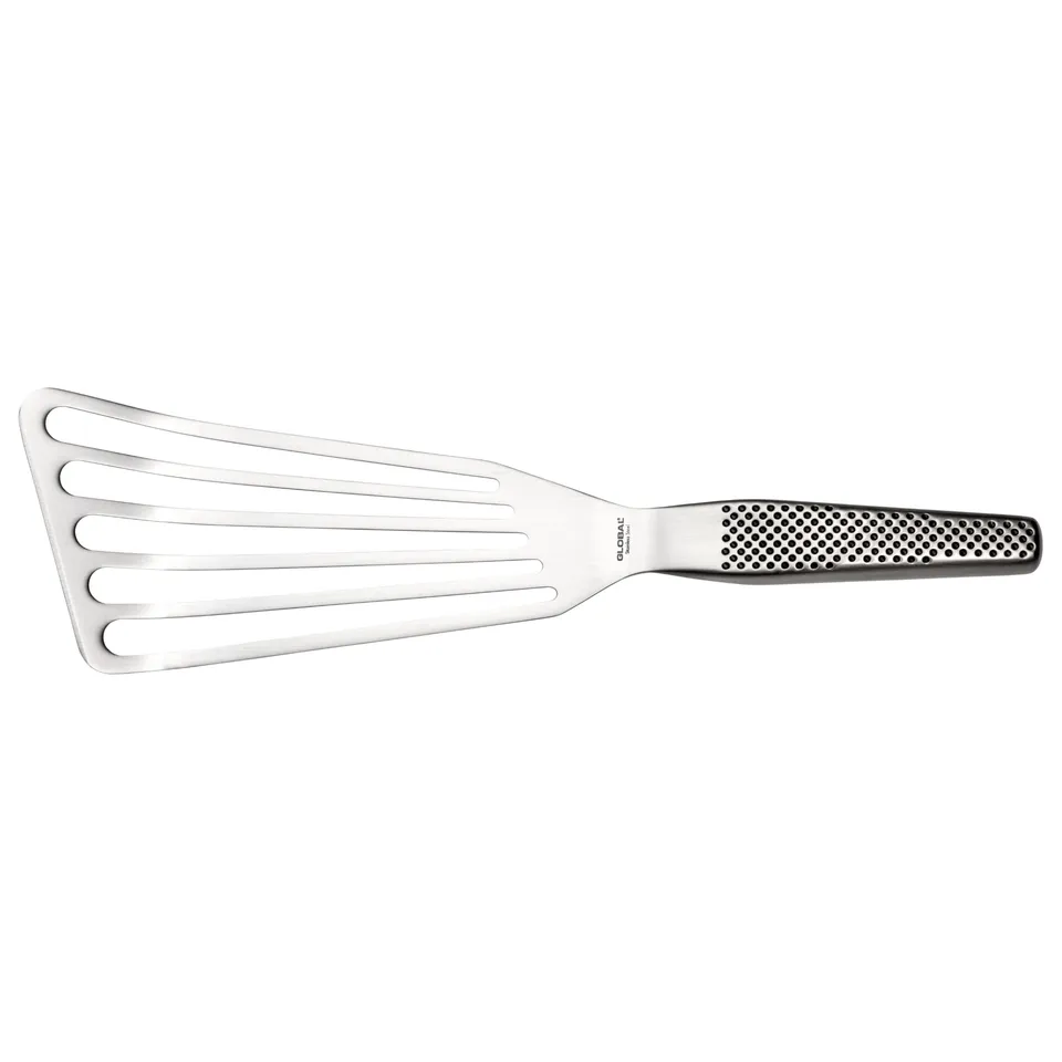 global-gs-27-fish-spatula-stainless-steel-cromova-18-kitchen-turner-with-satin-f image 1