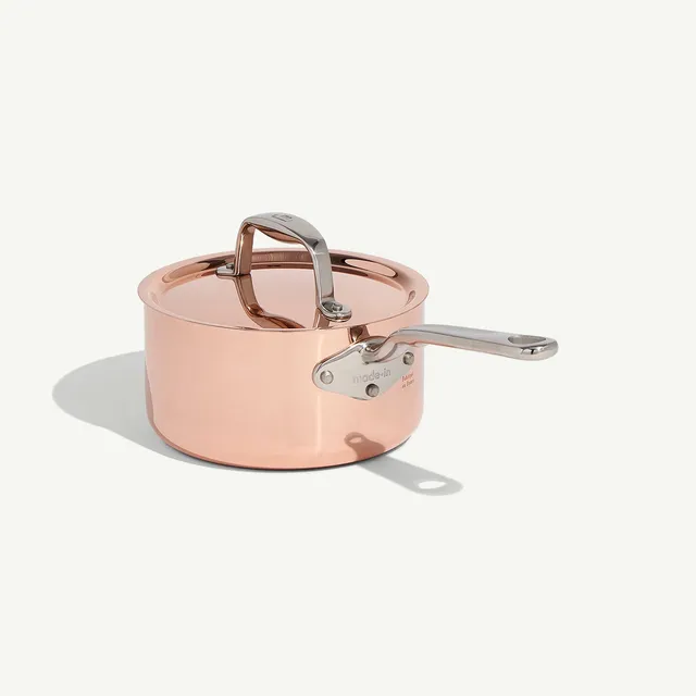 made-in-copper-saucepan-copper-and-stainless-clad-sauce-pan image 1