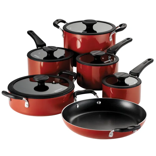 tramontina-nesting-11-piece-nonstick-cookware-set-with-porcelain-enamel-exterior image 1