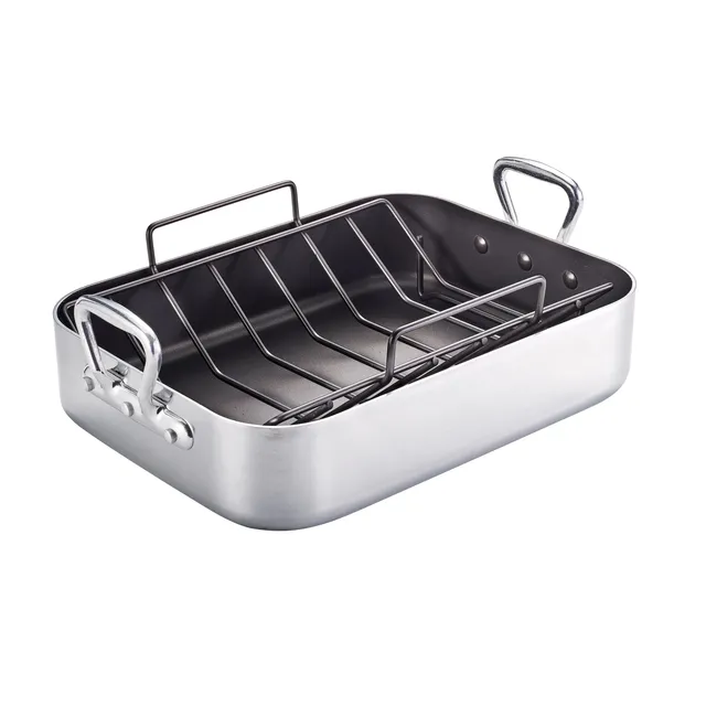 tramontina-16-inch-nonstick-roasting-pan-with-v-rack image 1