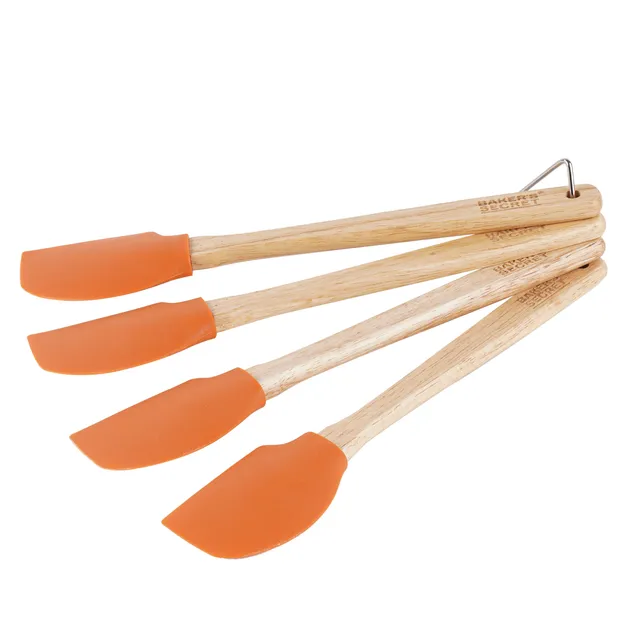 baker-s-secret-12-silicone-spatula-set-of-4-heat-resistant-bpa-free-baking-tools image 1