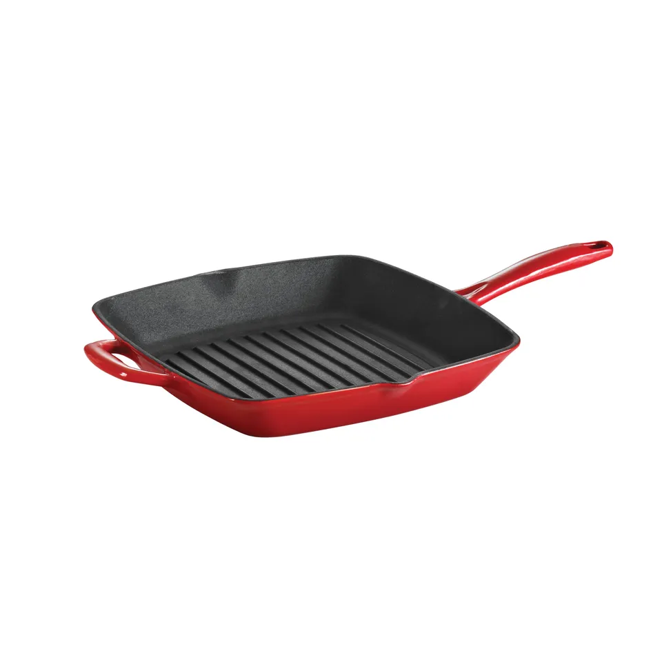 tramontina-bestow-11-in-enameled-cast-iron-grill-pan-gradated-red image 1