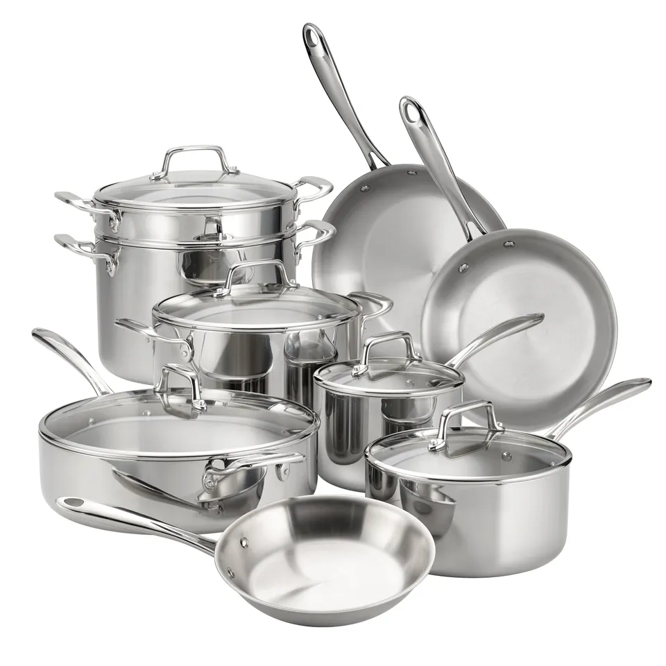 tramontina-tri-ply-clad-stainless-steel-cookware-set-with-glass-lids-18-10-stain image 1