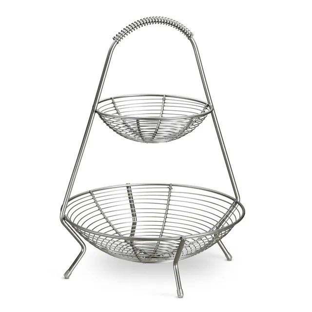 tramontina-stainless-steel-fruit-basket-with-electro-polished-finish-and-loop-ha image 1