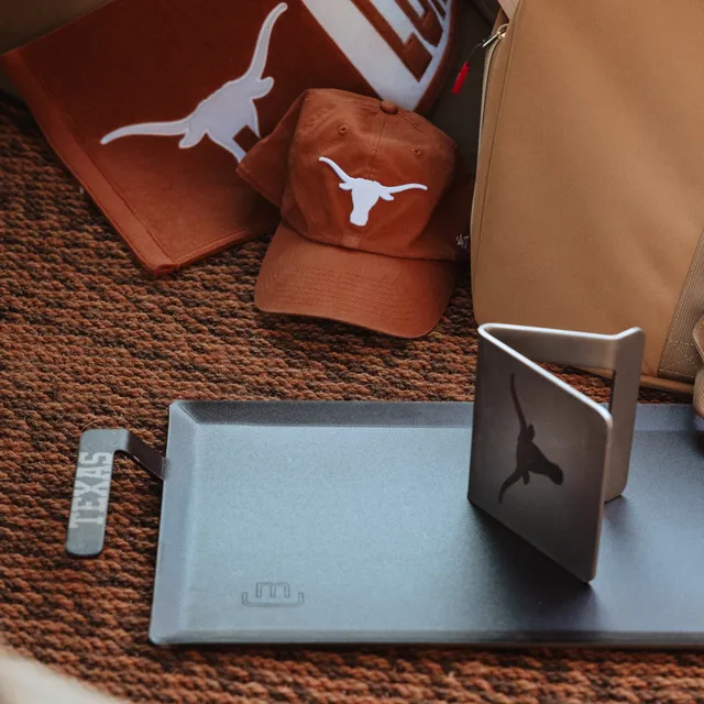 made-in-collegiate-grill-press-officially-licensed-university-of-texas-cast-iron image 1