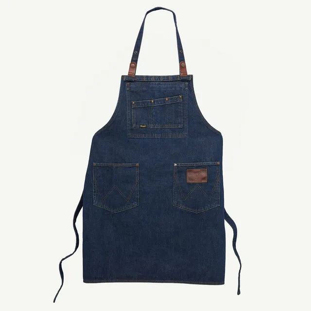 wrangler-x-made-in-denim-chef-apron-rugged-western-durability-kitchen-grill-apro image 1