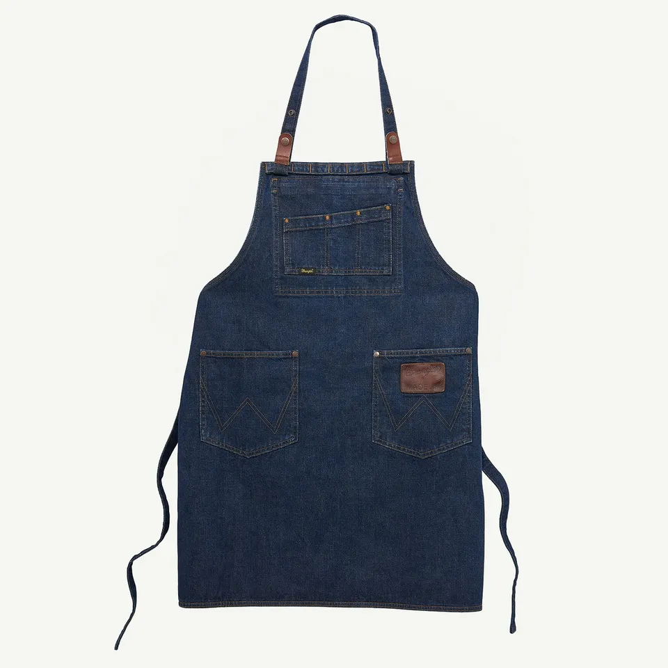 wrangler-x-made-in-denim-chef-apron-rugged-western-durability-kitchen-grill-apro image 1