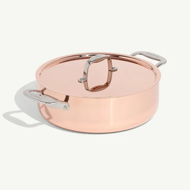 made-in-copper-rondeau-copper-and-stainless-clad-braising-pan image 1