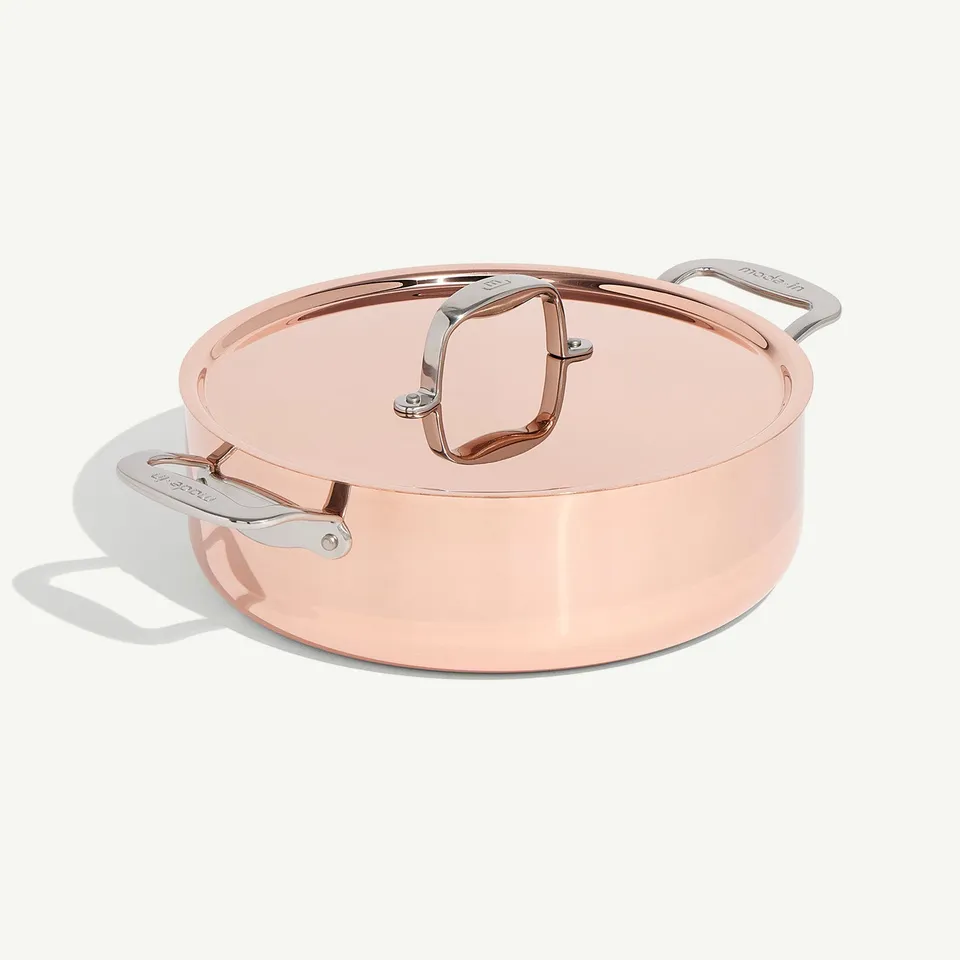 made-in-copper-rondeau-copper-and-stainless-clad-braising-pan image 1