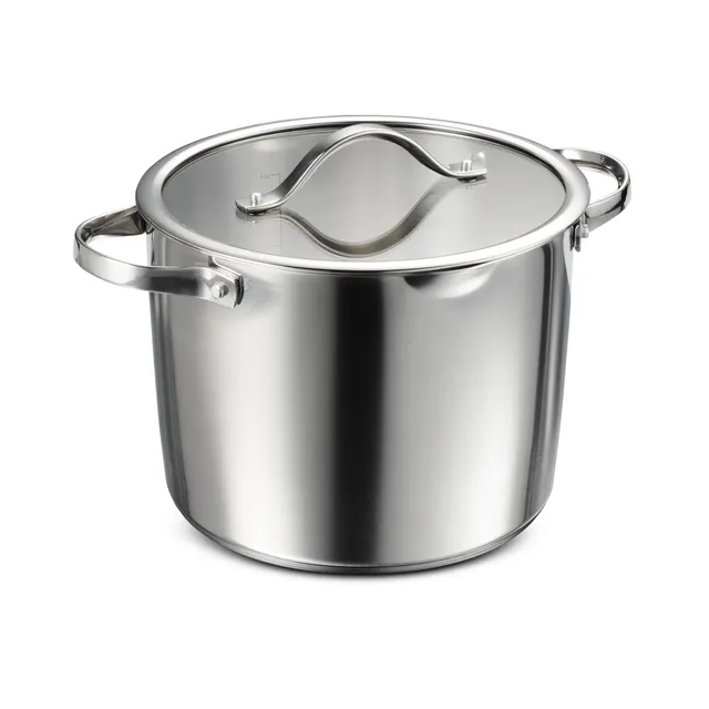 tramontina-tempo-8-quart-tri-ply-base-stainless-steel-covered-stock-pot image 1