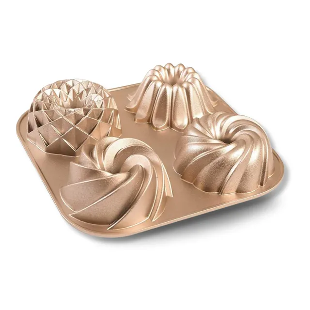 baker-s-secret-4-mini-loves-non-stick-mini-fluted-cake-pan-4-cavity-mini-bundt-b image 1