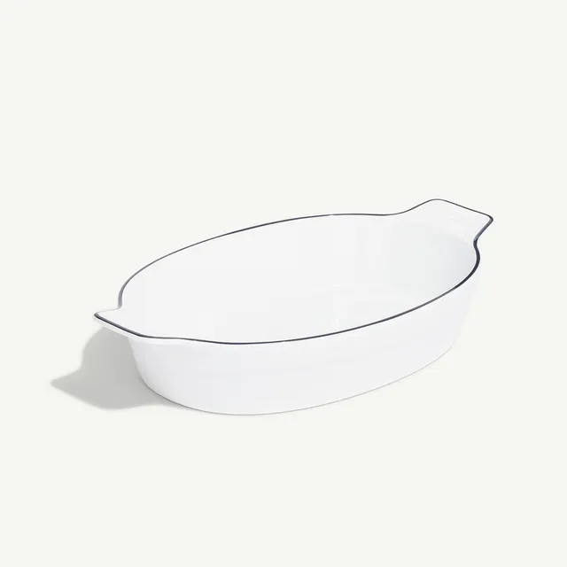 made-in-factory-seconds-oval-baking-dish-porcelain-gratin-baking-dish image 1