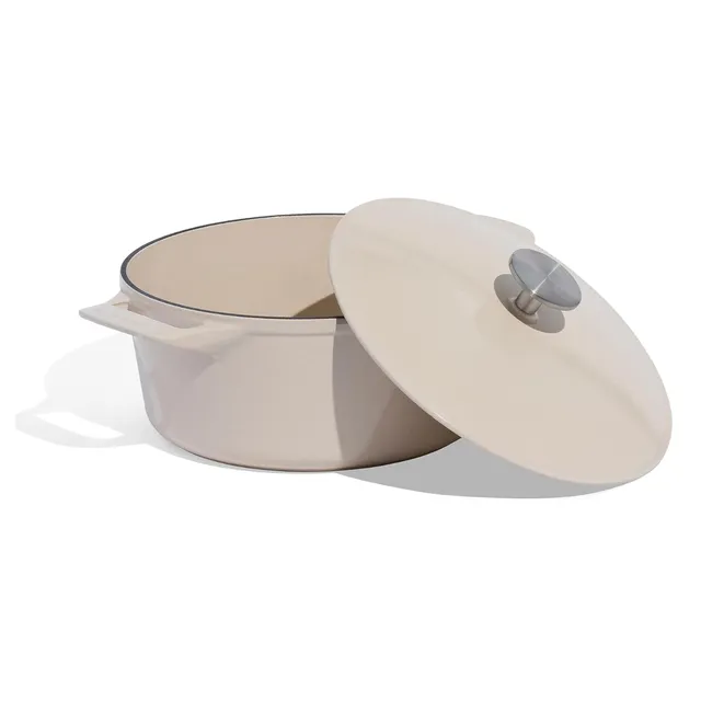made-in-5-5-quart-dutch-oven-linen-enameled-cast-iron-cloud-cover-lid-crafted-in image 1