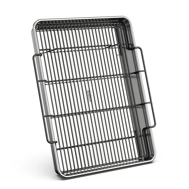 baker-s-secret-large-roaster-pan-with-non-stick-rack-19-x-13-100-recycled-alumin image 1
