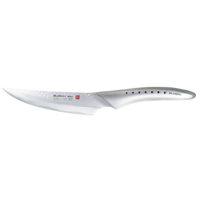 global-sai-t00-sai-3-steak-knife-4-1-2-cordova-18-stainless-steel-with-hammered- image 1