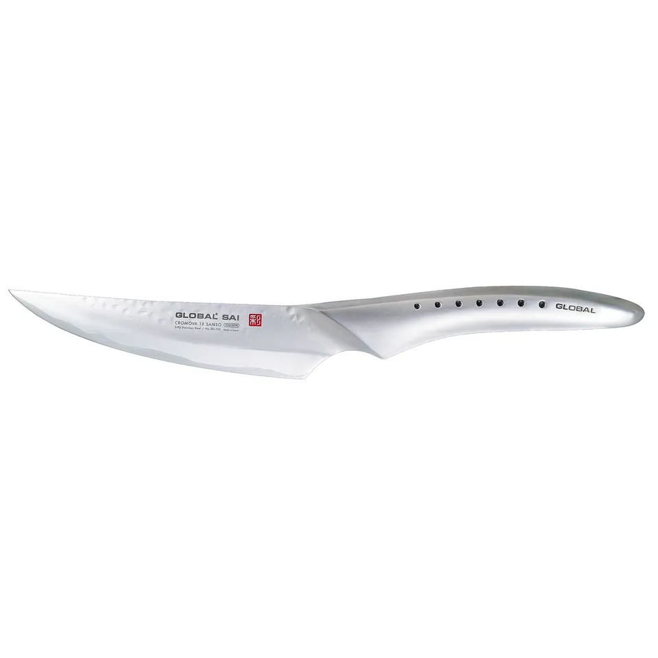 global-sai-t00-sai-3-steak-knife-4-1-2-cordova-18-stainless-steel-with-hammered- image 1