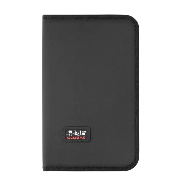 global-g-666-07-knife-portfolio-with-7-pockets-black-heavy-duty-denier-nylon-kni image 1