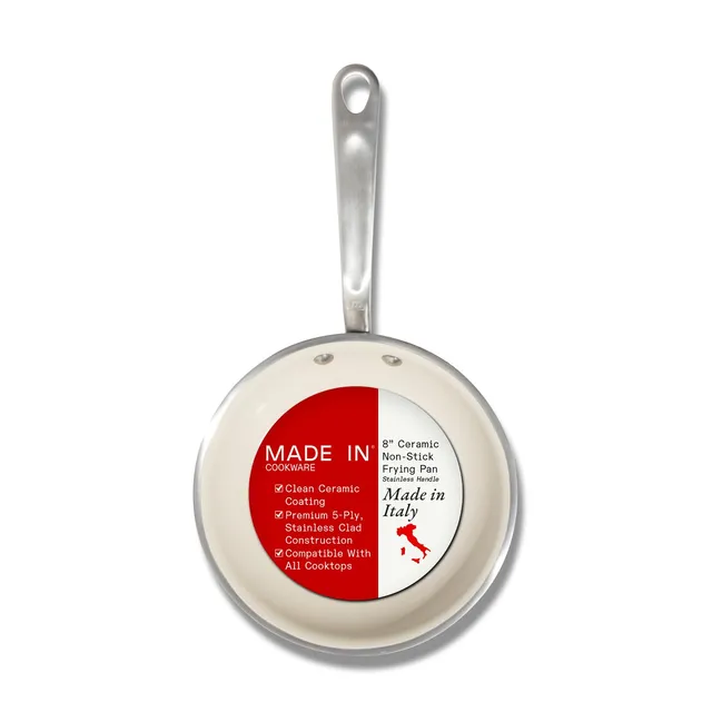 made-in-8-ceramiclad-non-stick-frying-pan-stainless-handle-5-ply-stainless-clad- image 1