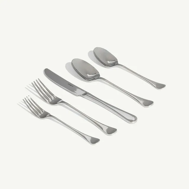 made-in-flatware-polished-italian-stainless-steel-flatware-set image 1