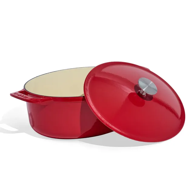 made-in-oval-dutch-oven-7-5-quart-enameled-cast-iron-red image 1