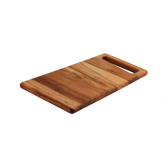 tramontina-13-25-in-x-9-in-teak-wood-rectangle-cutting-board-brazilian-teak-knif image 1