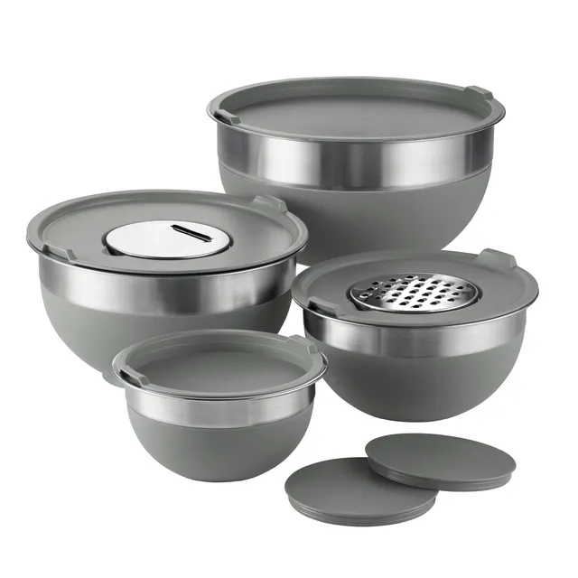 tramontina-10-piece-stainless-steel-mixing-bowl-set-with-silicone-bases-covers-a image 1